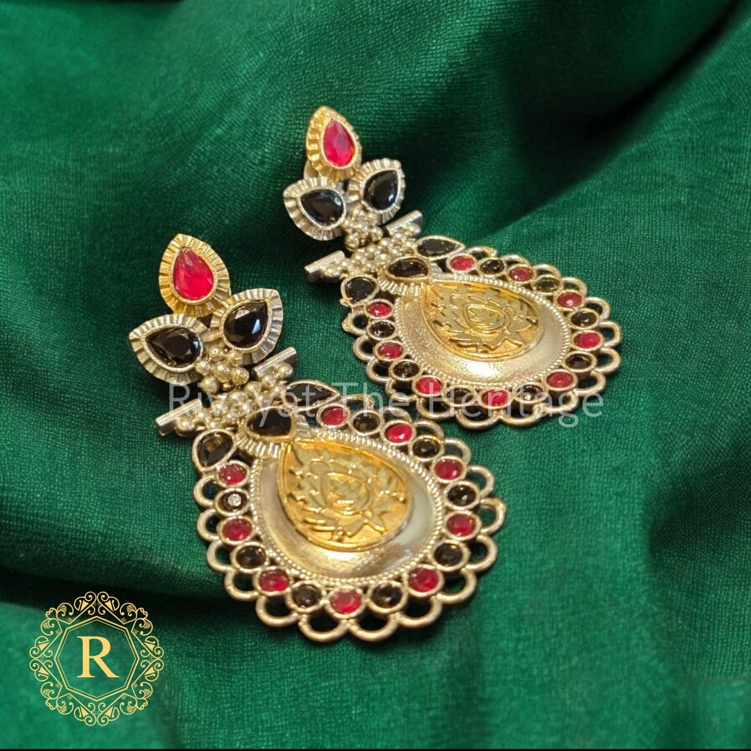 Handcrafted Monalisa Oxidized Earrings – Rajnigandha Regal Drops