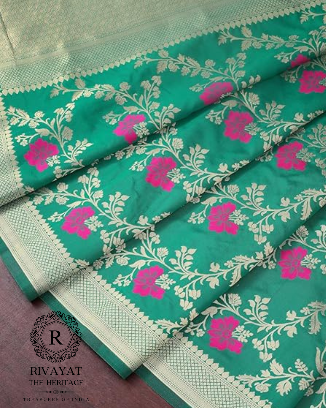 Navdurga Banarsi Floral Dupatta
