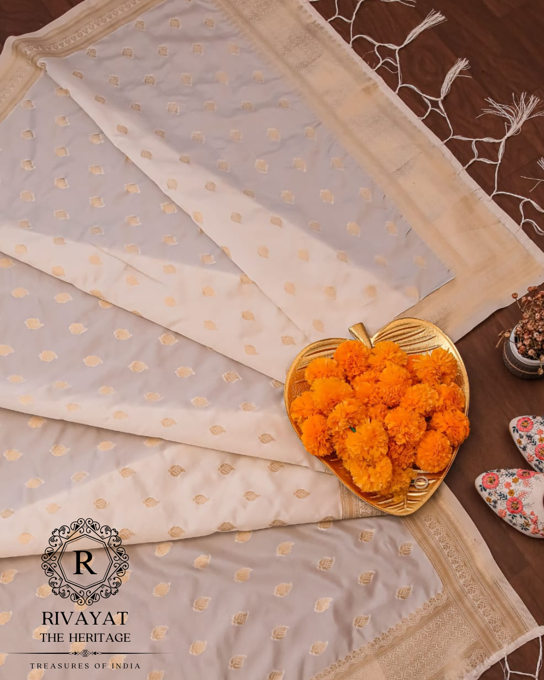 Navdurga Banarasi Dupatta - South India Inspiration