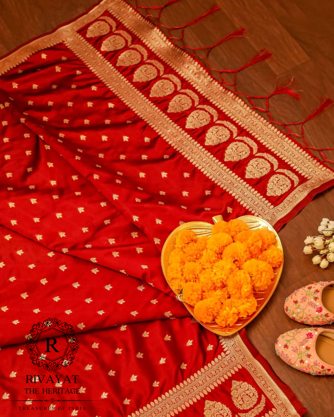 Navdurga Banarasi Dupatta - South India Inspiration