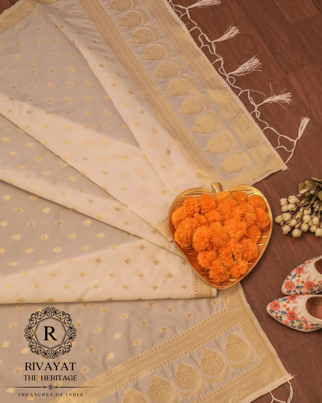 Navdurga Banarasi Dupatta - South India Inspiration